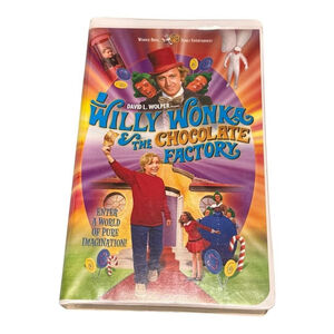 Willy Wonka And The Chocolate Factory VHS 1991 Clamshell Family Movie